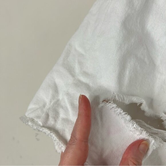 Oak + Fort Bermuda Jorts Jean Shorts High Rise Cutoffs Distressed denim Large - Picture 14 of 16